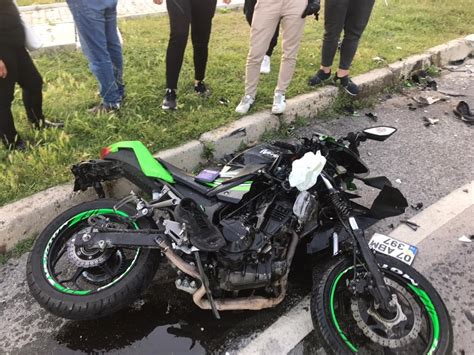 Milasta Motosiklet ile Otomobil Çarpıştı 1 Yaralı